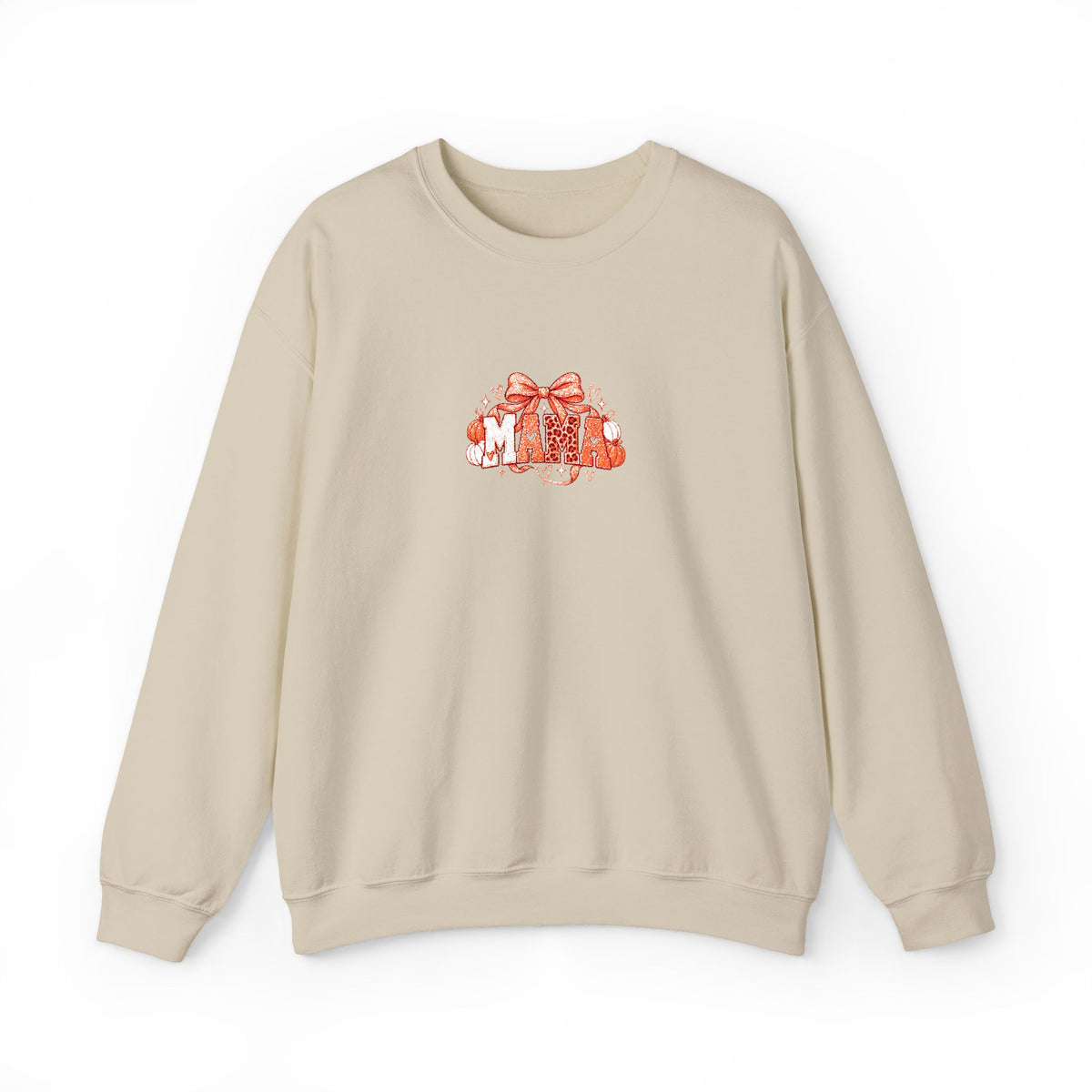 Cute Orange Kittens Crewneck Sweatshirt — Small Chest Cat Cluster Design