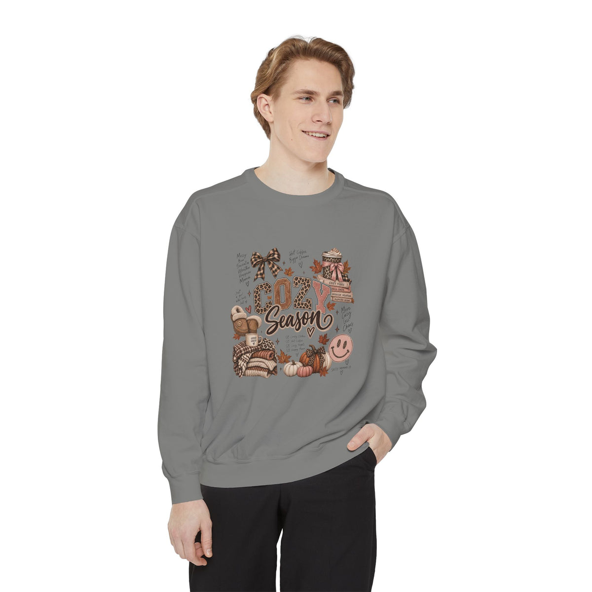 Cozy Season Sweatshirt — Autumn Comfort Graphic Sweatshirt ("Cozy Season")