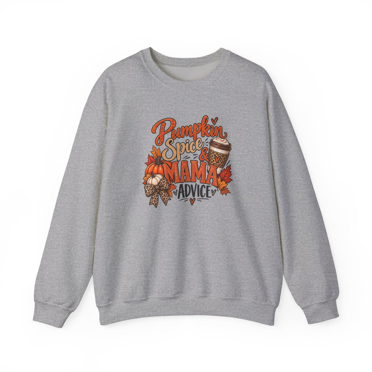 Pumpkin Spice Mama Crewneck Sweatshirt — Fall Coffee Cozy Gift