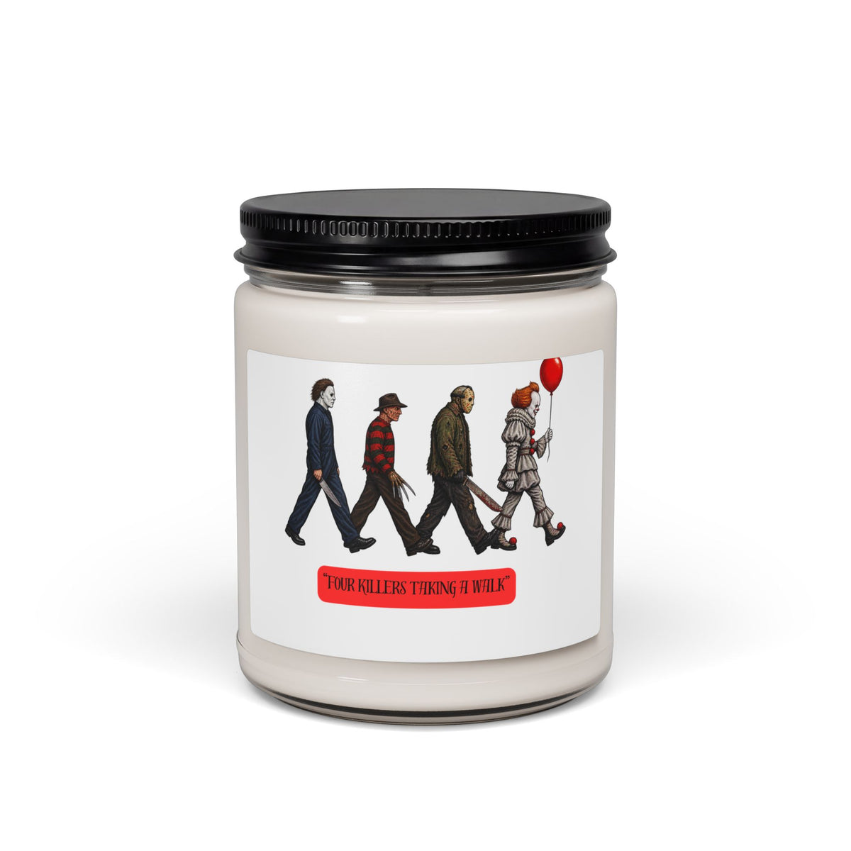 Horror Icons Soy Candle — “Your Killers Thinking of Murder” 9oz Scented Jar