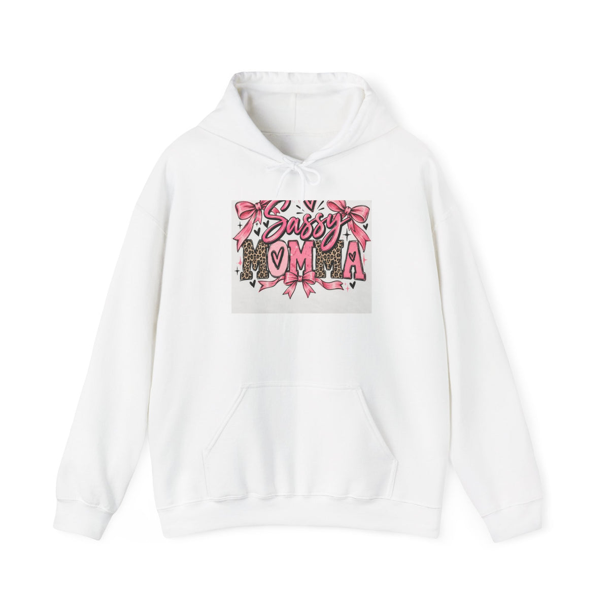 Sassy Mama Hoodie – Pink Floral Leopard "Sassy Moma" Graphic Pullover