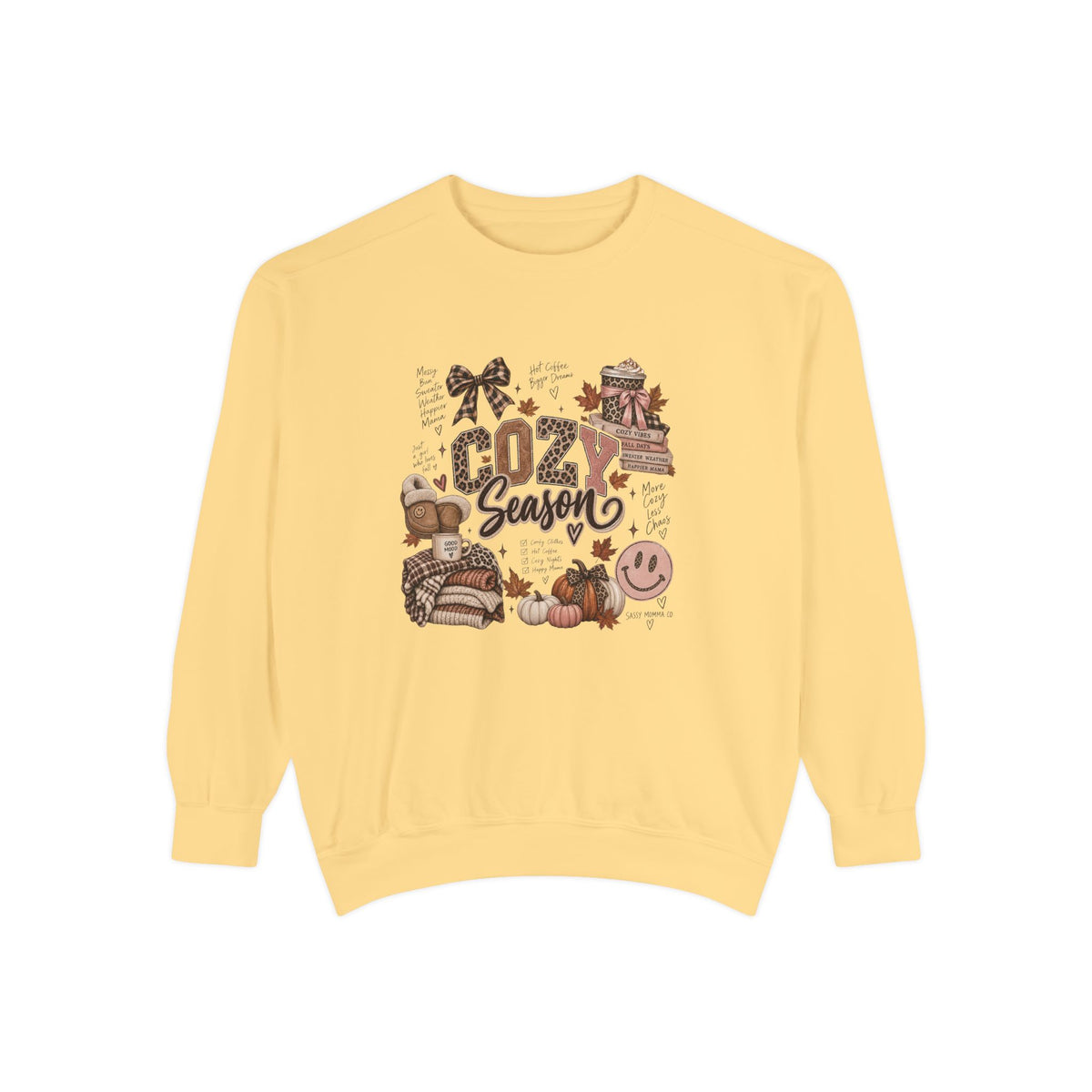 Cozy Season Sweatshirt — Autumn Comfort Graphic Sweatshirt ("Cozy Season")