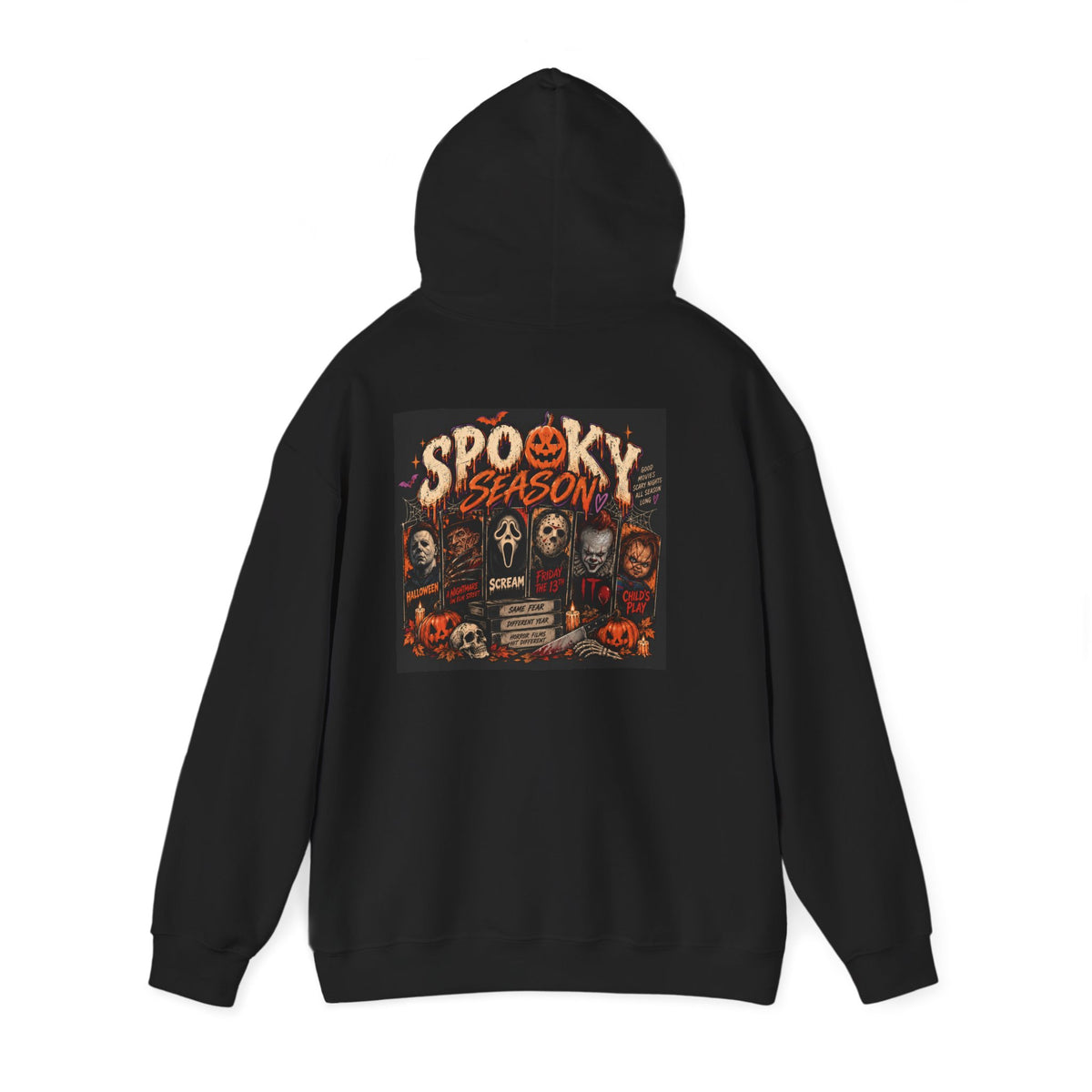 Spooky Season Hoodie — Halloween Horror Movie Character Pullover