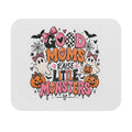 Good Moms Raise Little Monsters Mouse Pad — Cute Halloween Desk Mat for Moms