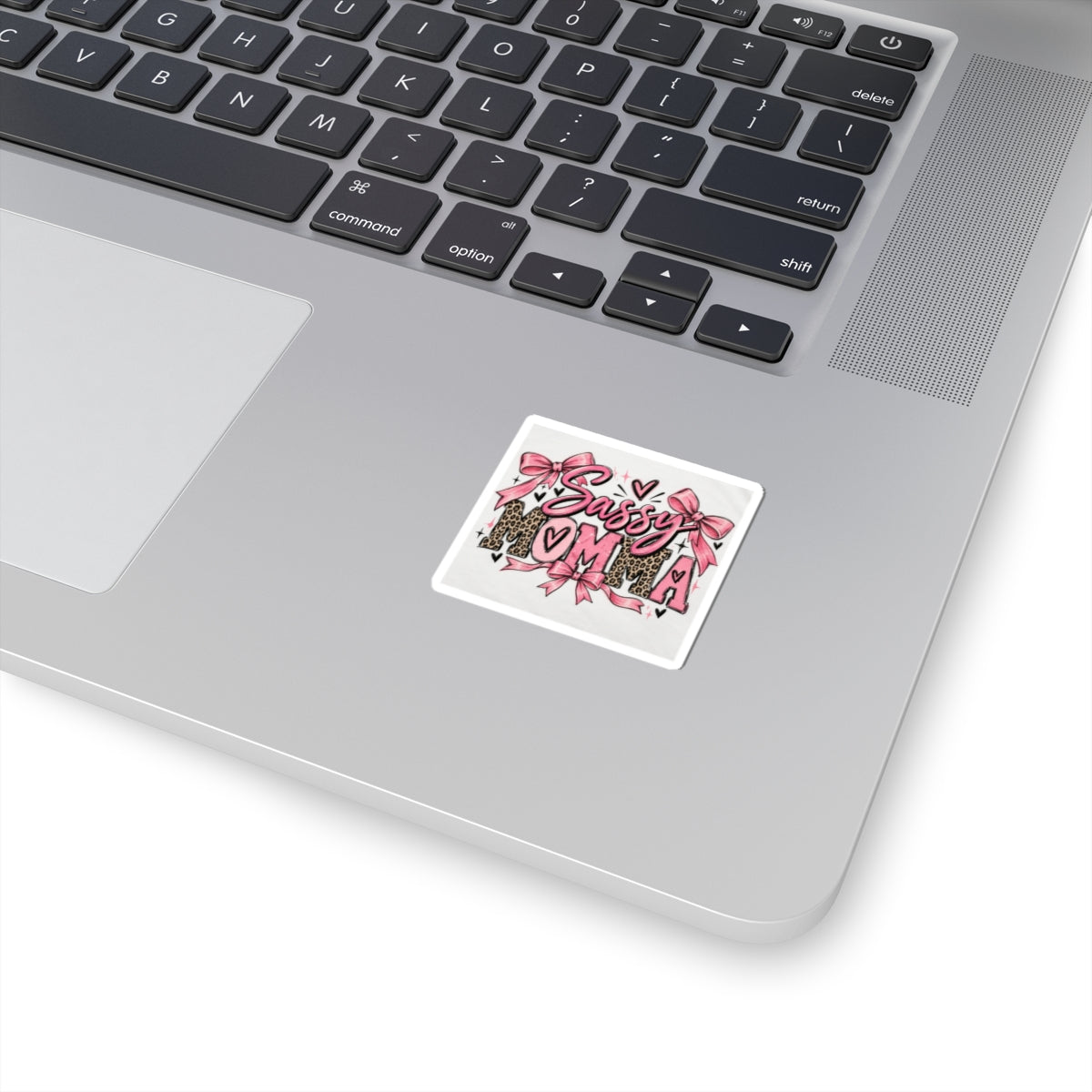 Sassy Momma Pink Leopard Kiss-Cut Sticker