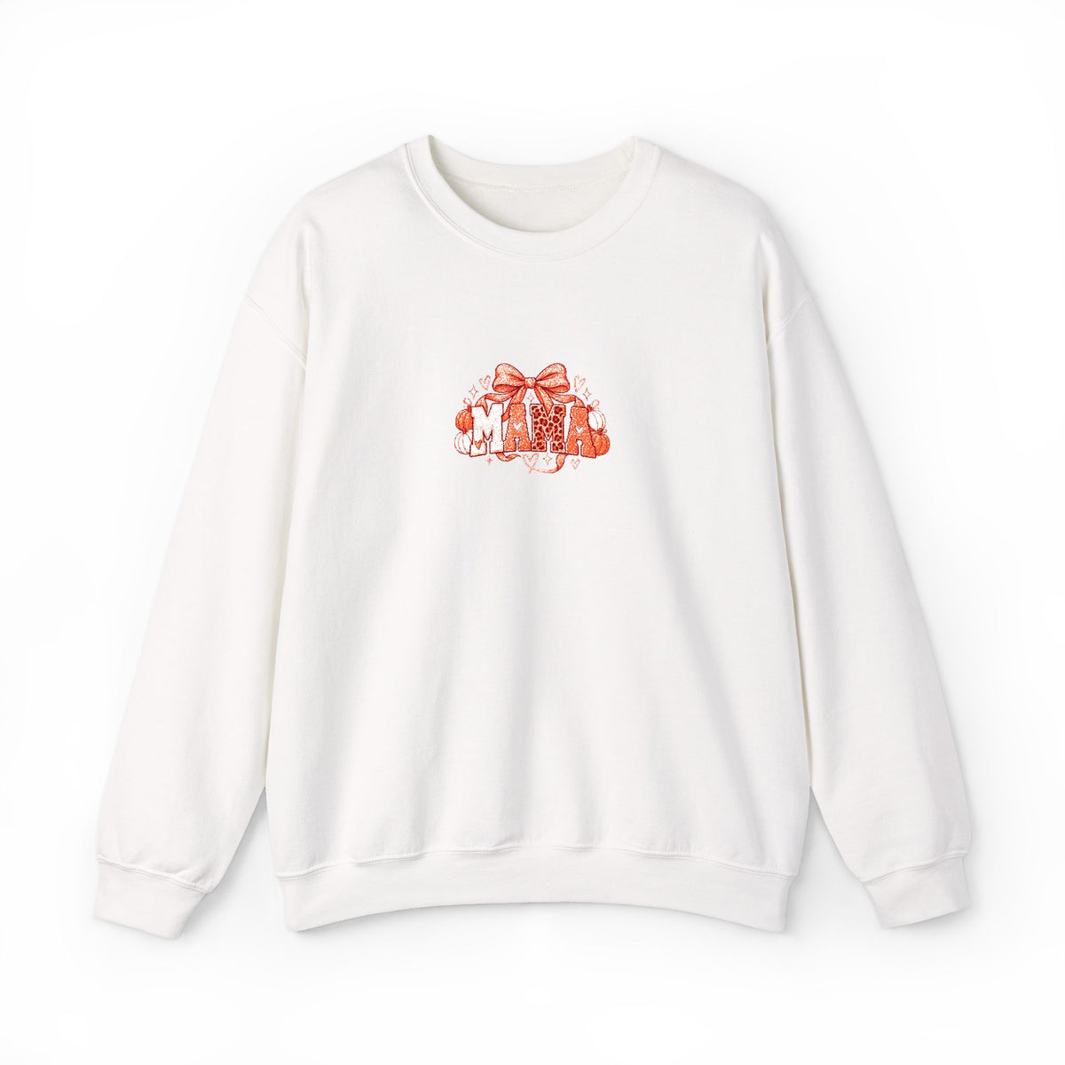 Cute Orange Kittens Crewneck Sweatshirt — Small Chest Cat Cluster Design