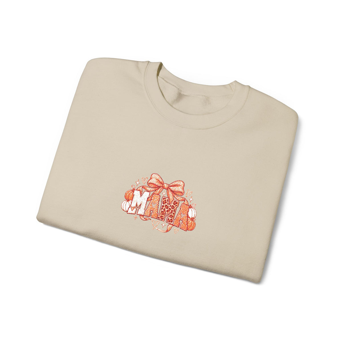 Cute Orange Kittens Crewneck Sweatshirt — Small Chest Cat Cluster Design