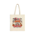 Halloween Tote Bag — “Good Moms Raise Little Monsters” Cotton Canvas Trick-or-Treat Shopper