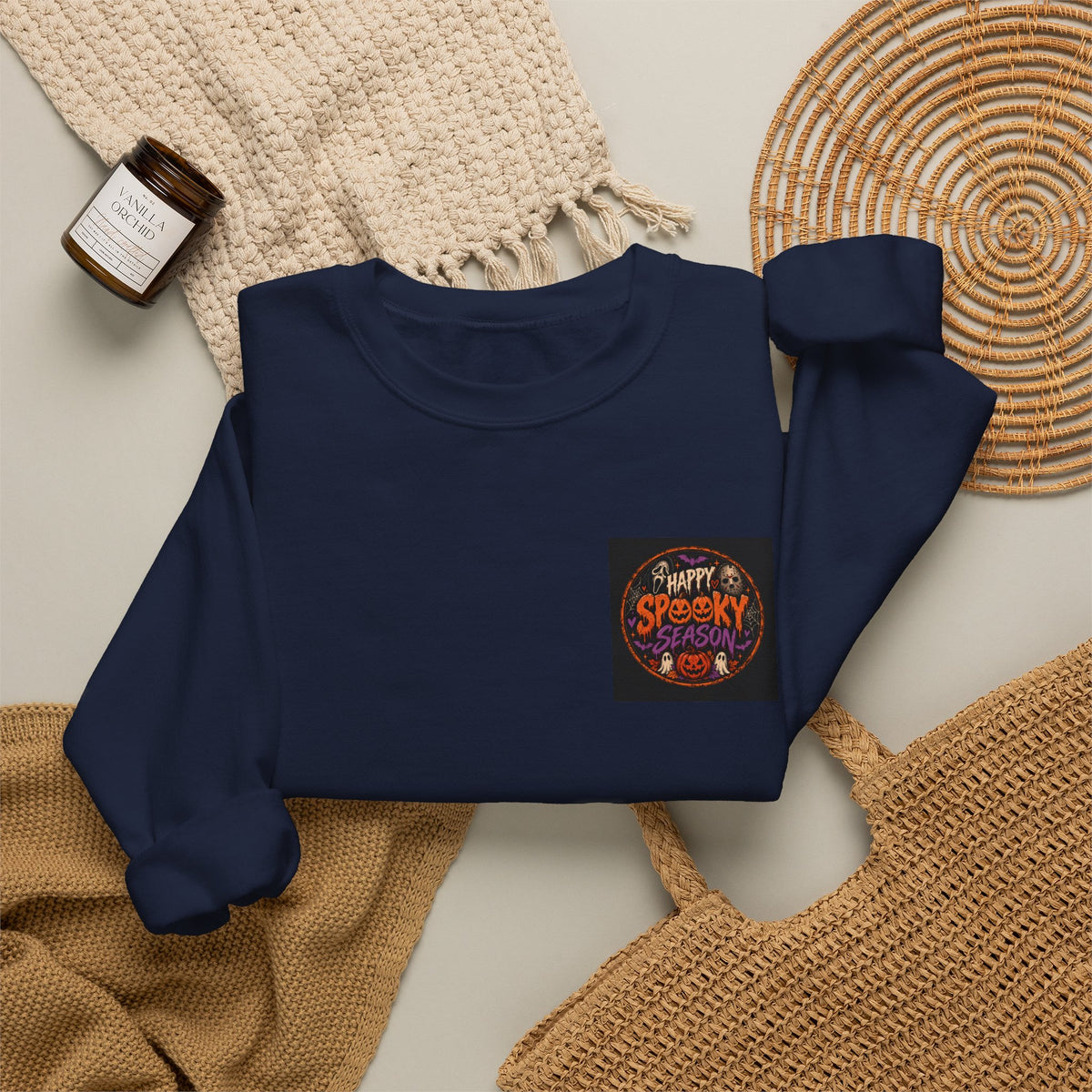 Spooky Vibes Crewneck Sweatshirt — Tiny Pocket Halloween Design