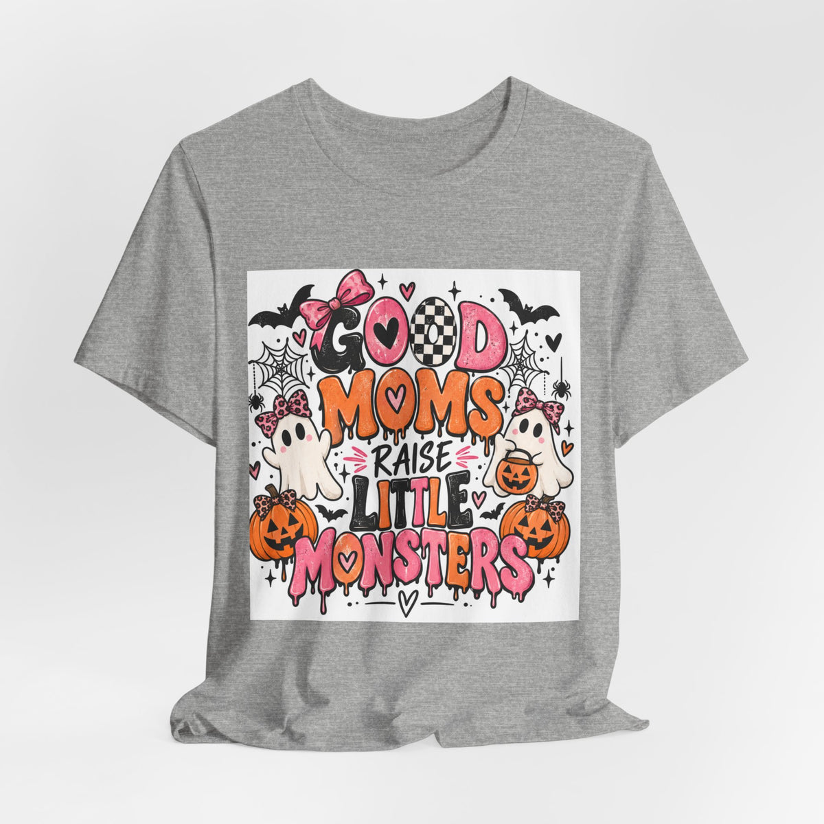 Good Moms Raise Little Monsters Halloween T‑Shirt