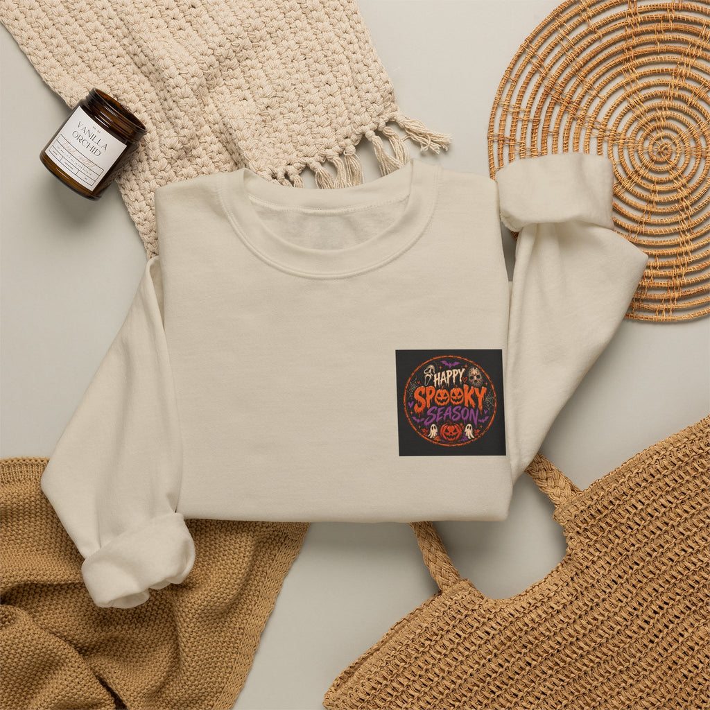 Spooky Vibes Crewneck Sweatshirt — Tiny Pocket Halloween Design