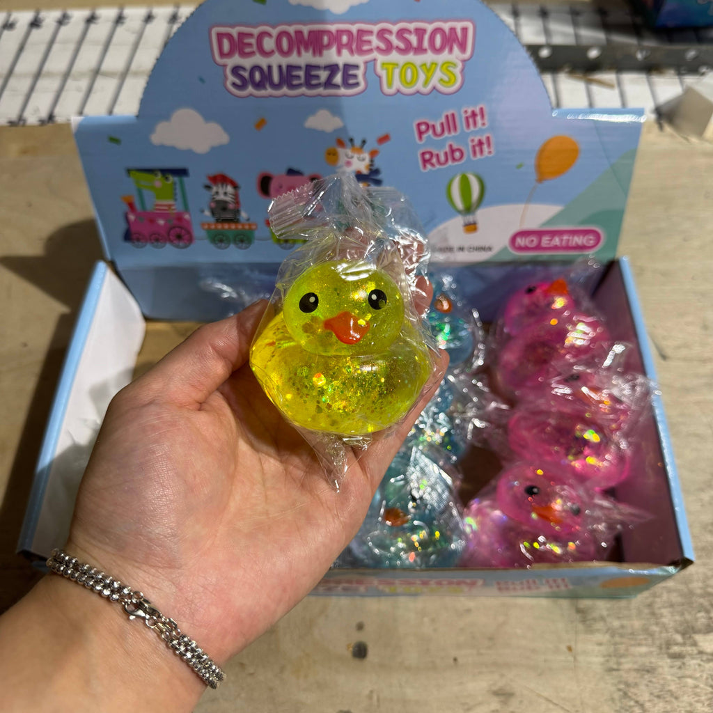 Sugar Squeeze Glitter Duck squishy