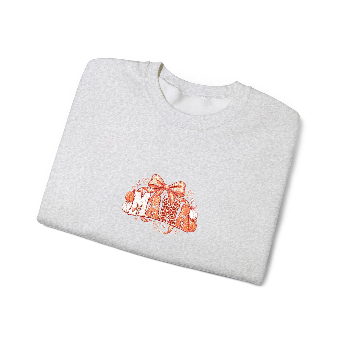 Cute Orange Kittens Crewneck Sweatshirt — Small Chest Cat Cluster Design