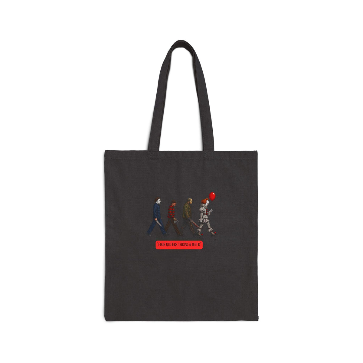 Tote Bag — 'Abandoned by the Circus' Retro Parade Design with Red Balloon