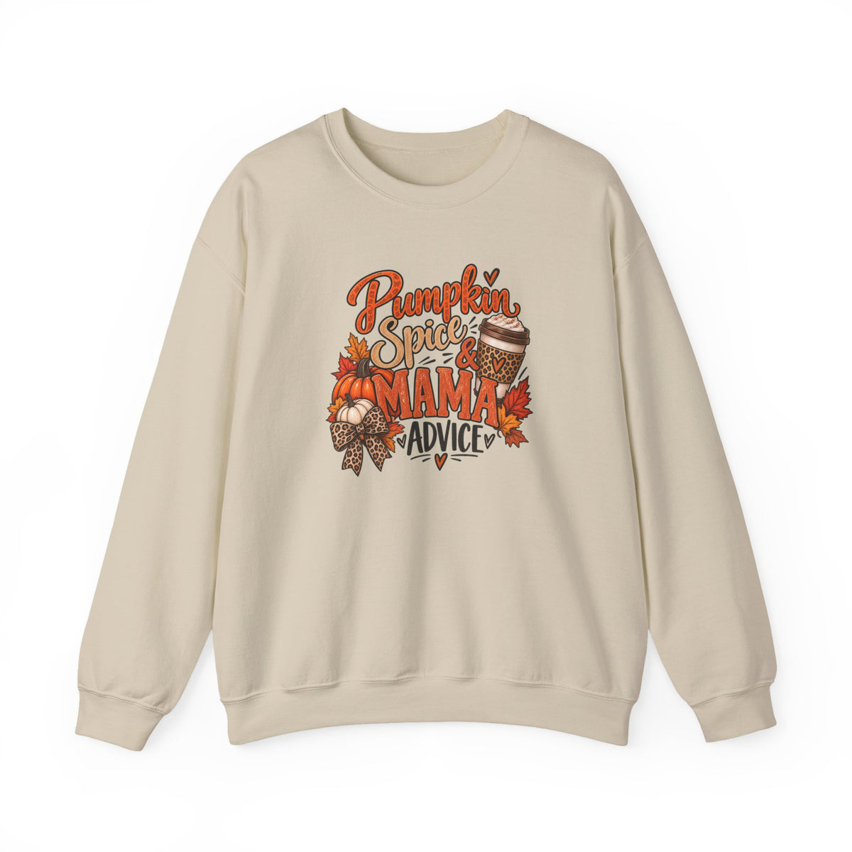 Pumpkin Spice Mama Crewneck Sweatshirt — Fall Coffee Cozy Gift