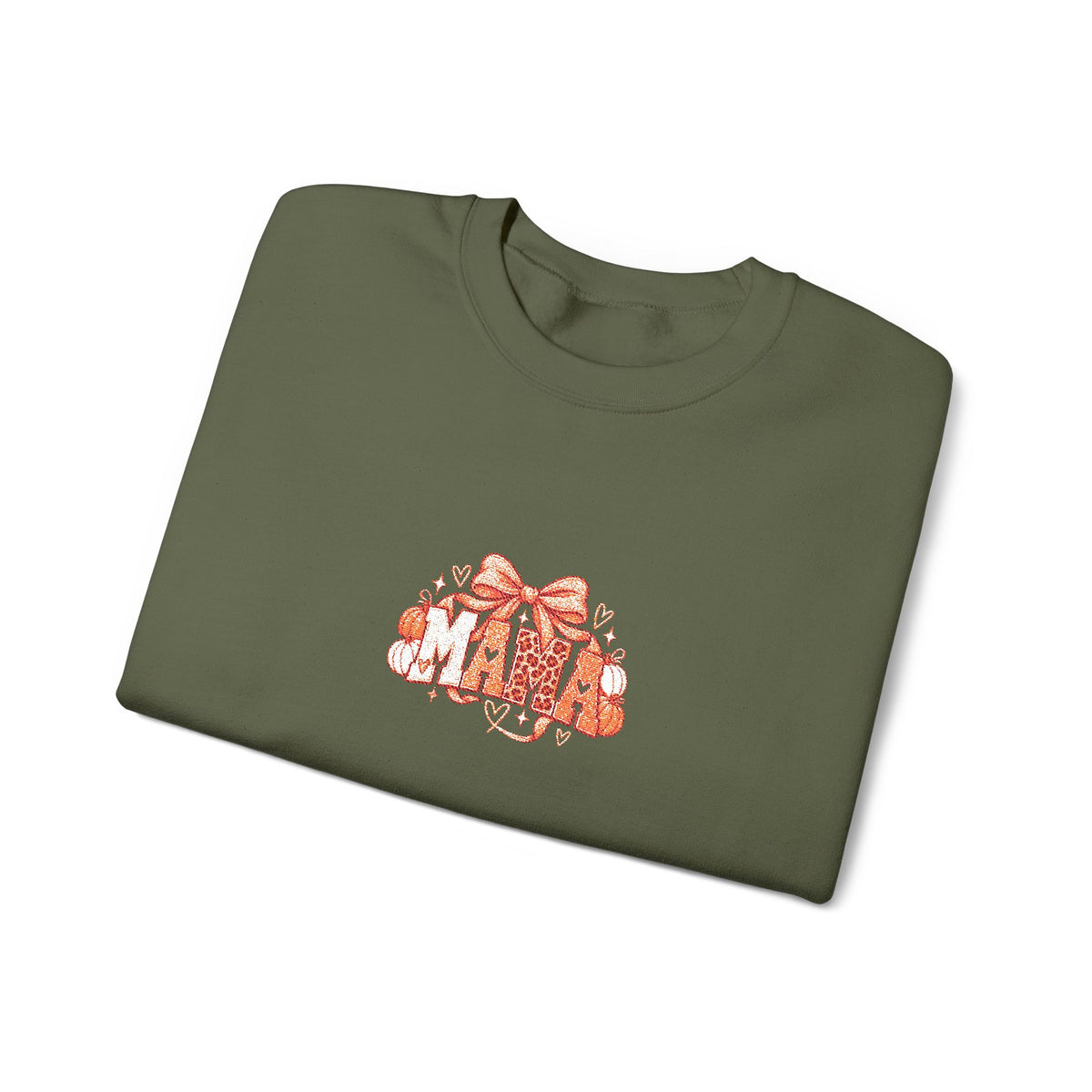 Cute Orange Kittens Crewneck Sweatshirt — Small Chest Cat Cluster Design
