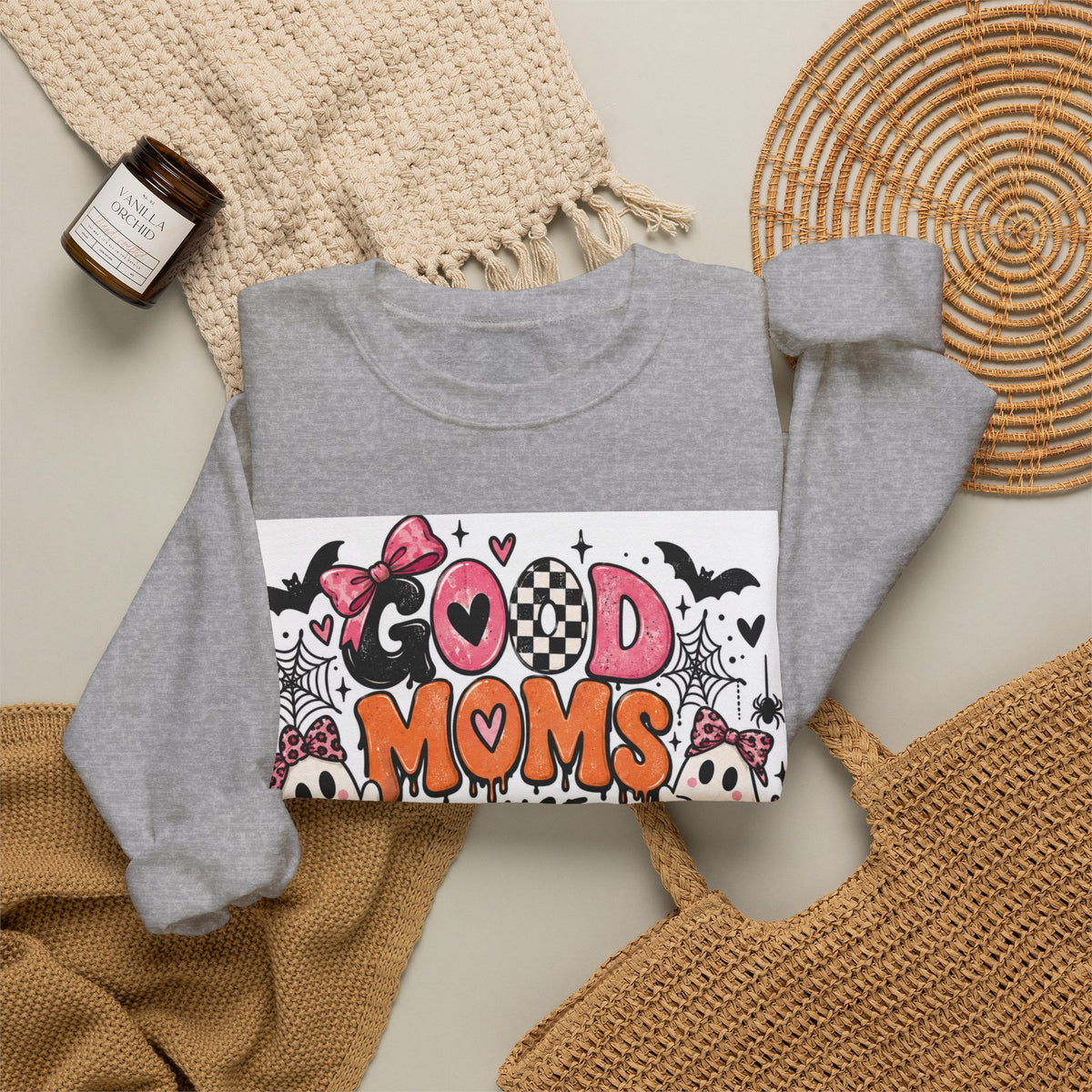 Halloween 'Good Moms Raise Little Monsters' Crewneck Sweatshirt