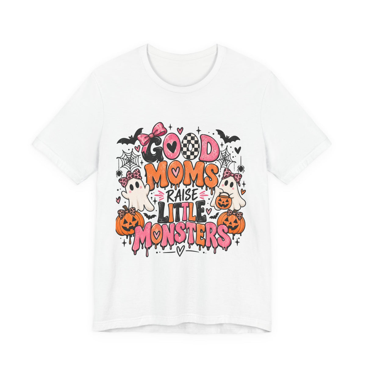 Good Moms Raise Little Monsters Halloween T‑Shirt
