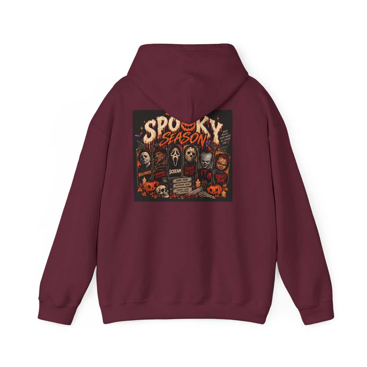 Spooky Season Hoodie — Halloween Horror Movie Character Pullover