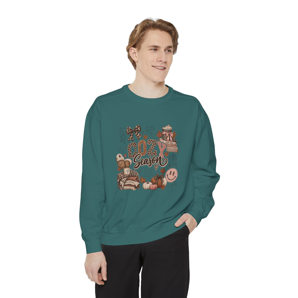 Cozy Season Sweatshirt — Autumn Comfort Graphic Sweatshirt ("Cozy Season")