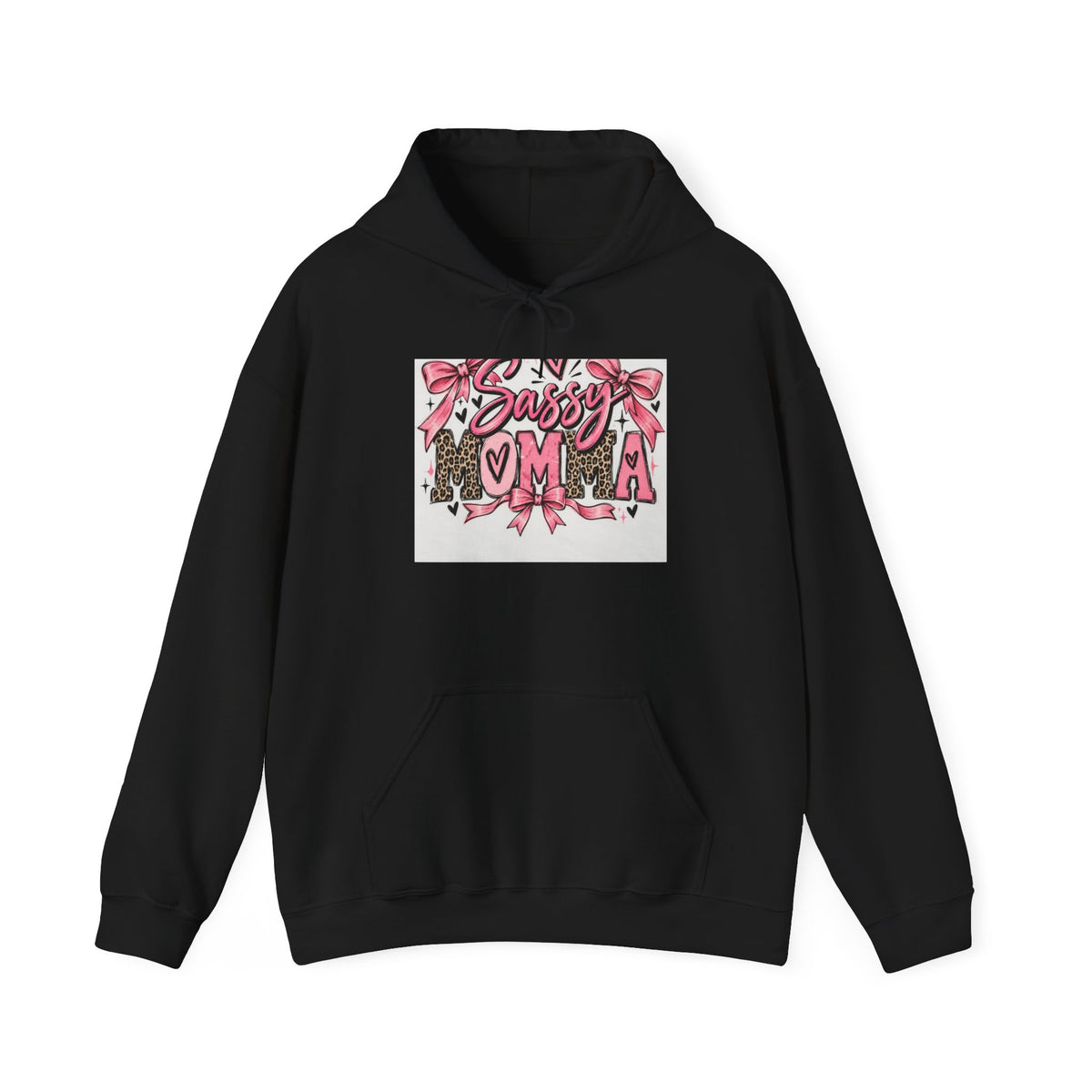 Sassy Mama Hoodie – Pink Floral Leopard "Sassy Moma" Graphic Pullover