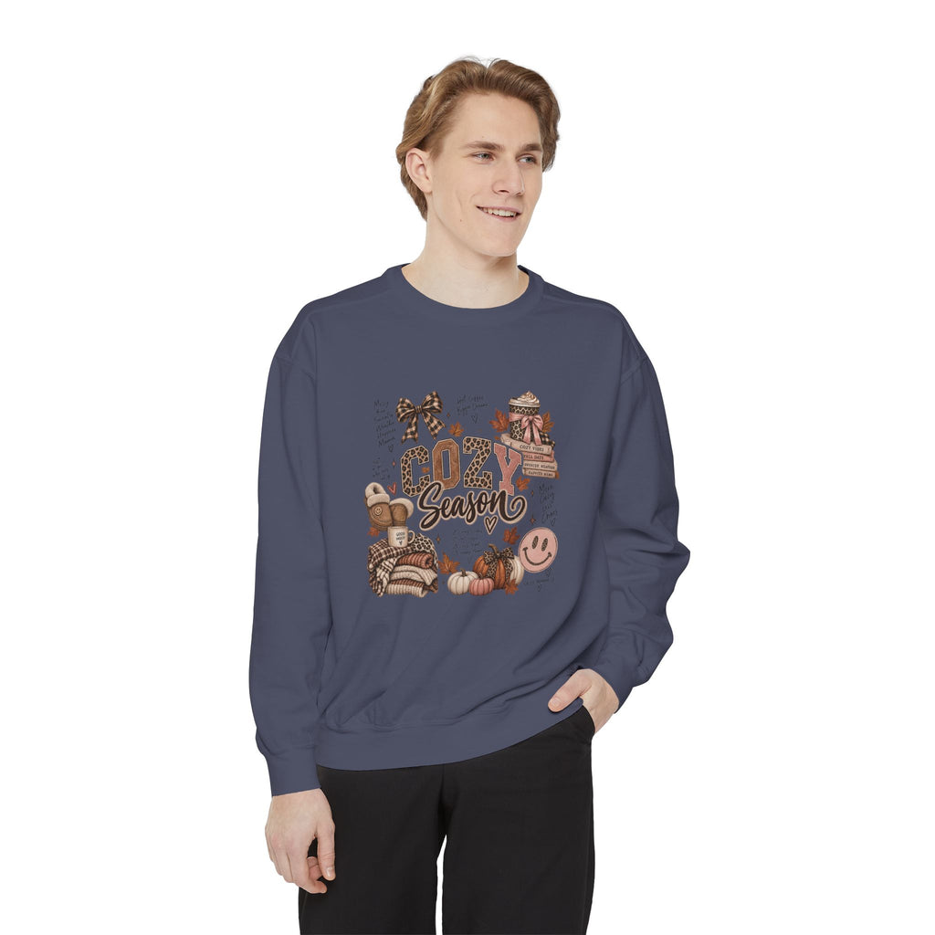 Cozy Season Sweatshirt — Autumn Comfort Graphic Sweatshirt ("Cozy Season")