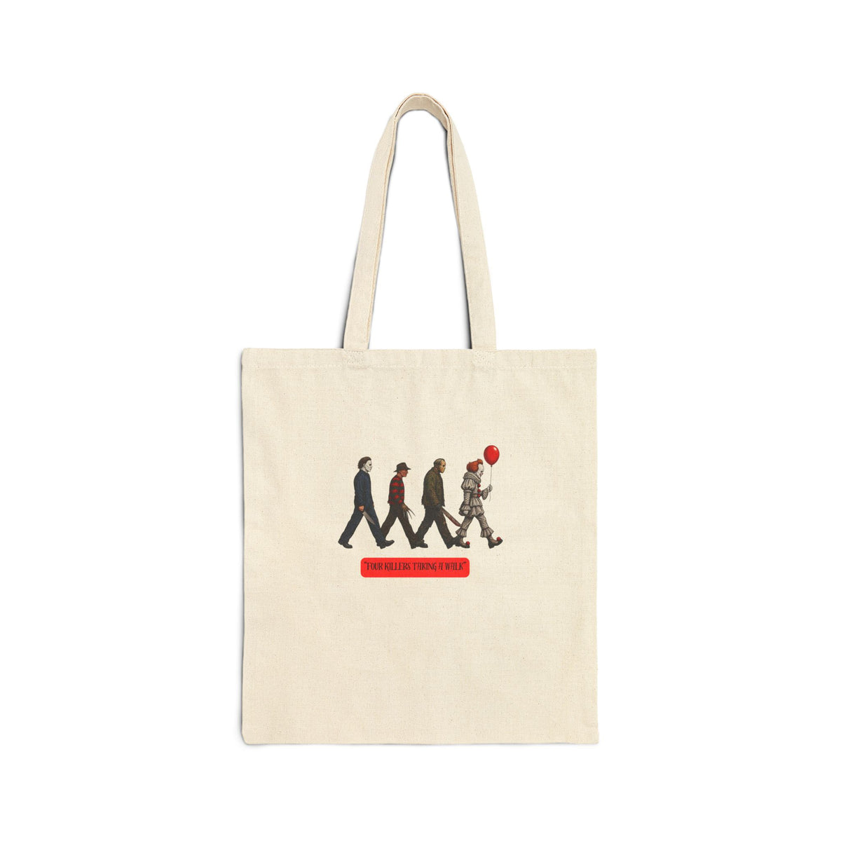 Tote Bag — 'Abandoned by the Circus' Retro Parade Design with Red Balloon