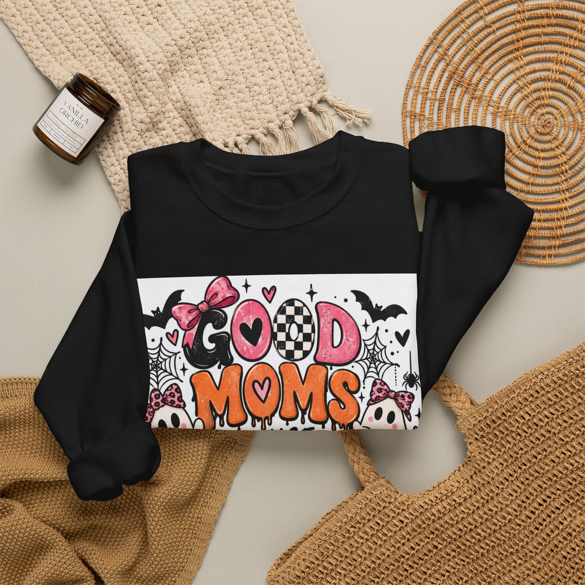 Halloween 'Good Moms Raise Little Monsters' Crewneck Sweatshirt