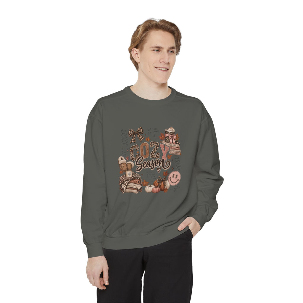 Cozy Season Sweatshirt — Autumn Comfort Graphic Sweatshirt ("Cozy Season")