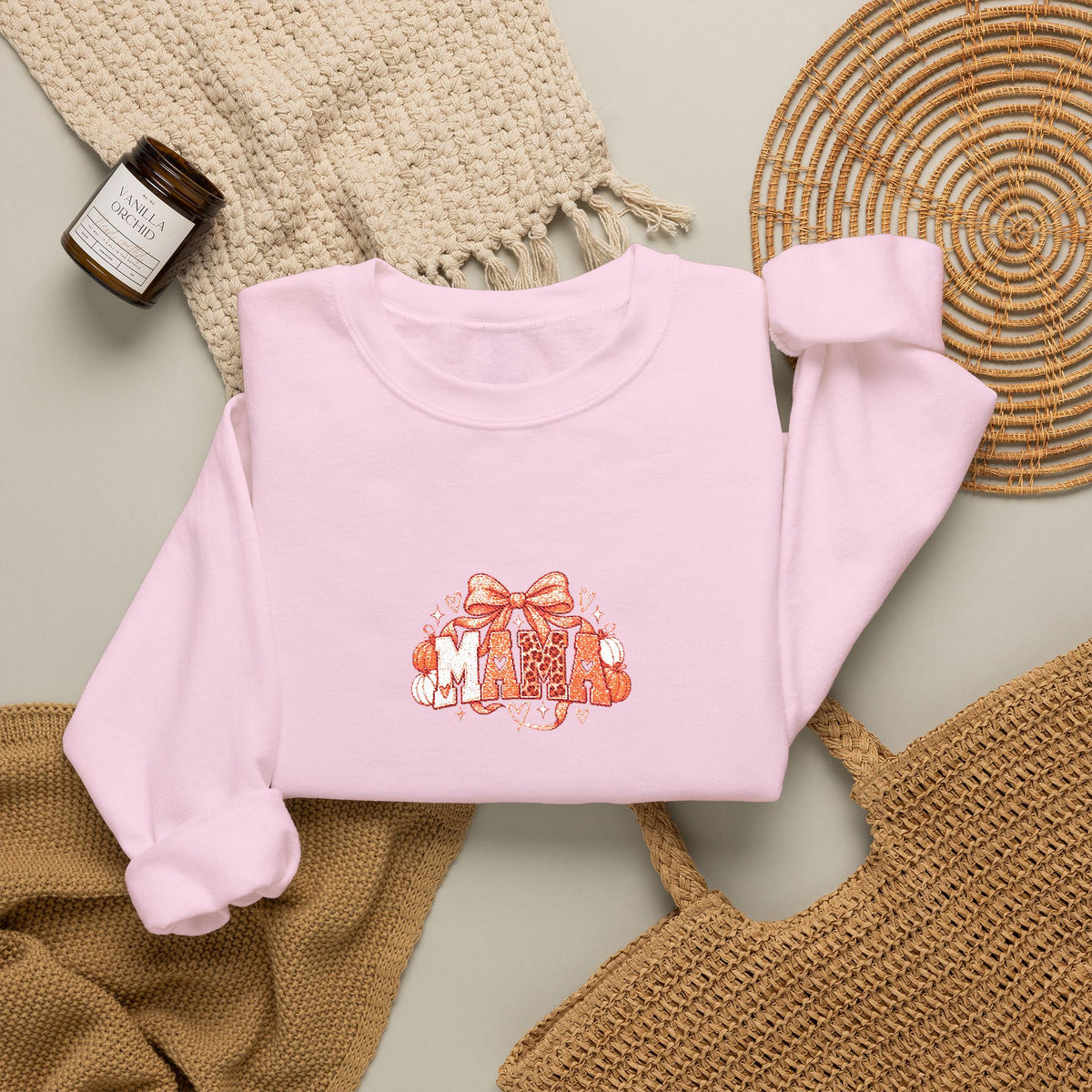 Cute Orange Kittens Crewneck Sweatshirt — Small Chest Cat Cluster Design