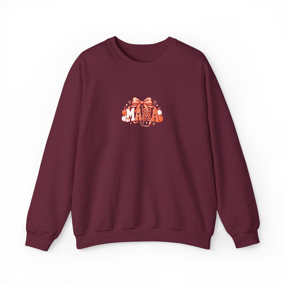 Cute Orange Kittens Crewneck Sweatshirt — Small Chest Cat Cluster Design