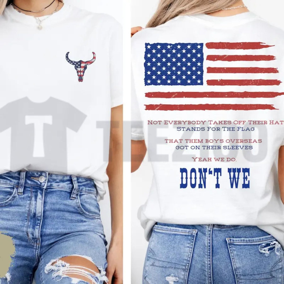Morgan Vintage Dont We Still the Problem 2026 Tour American Flag T-Shirt