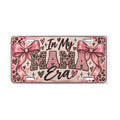 In My Mama Era Pink Leopard License Plate