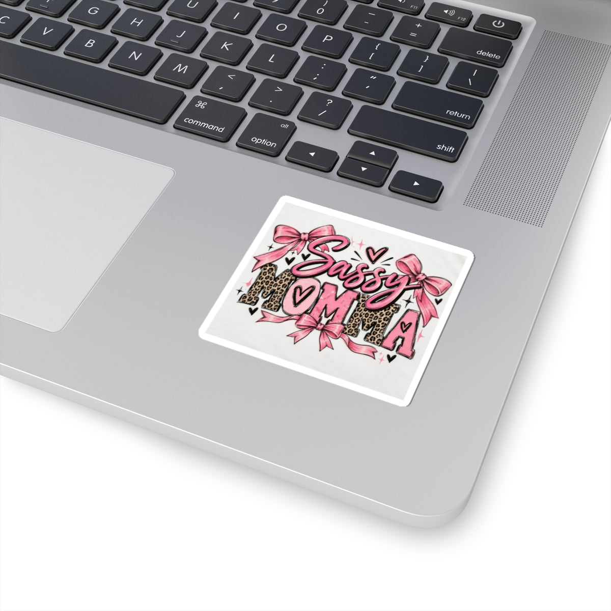 Sassy Momma Pink Leopard Kiss-Cut Sticker