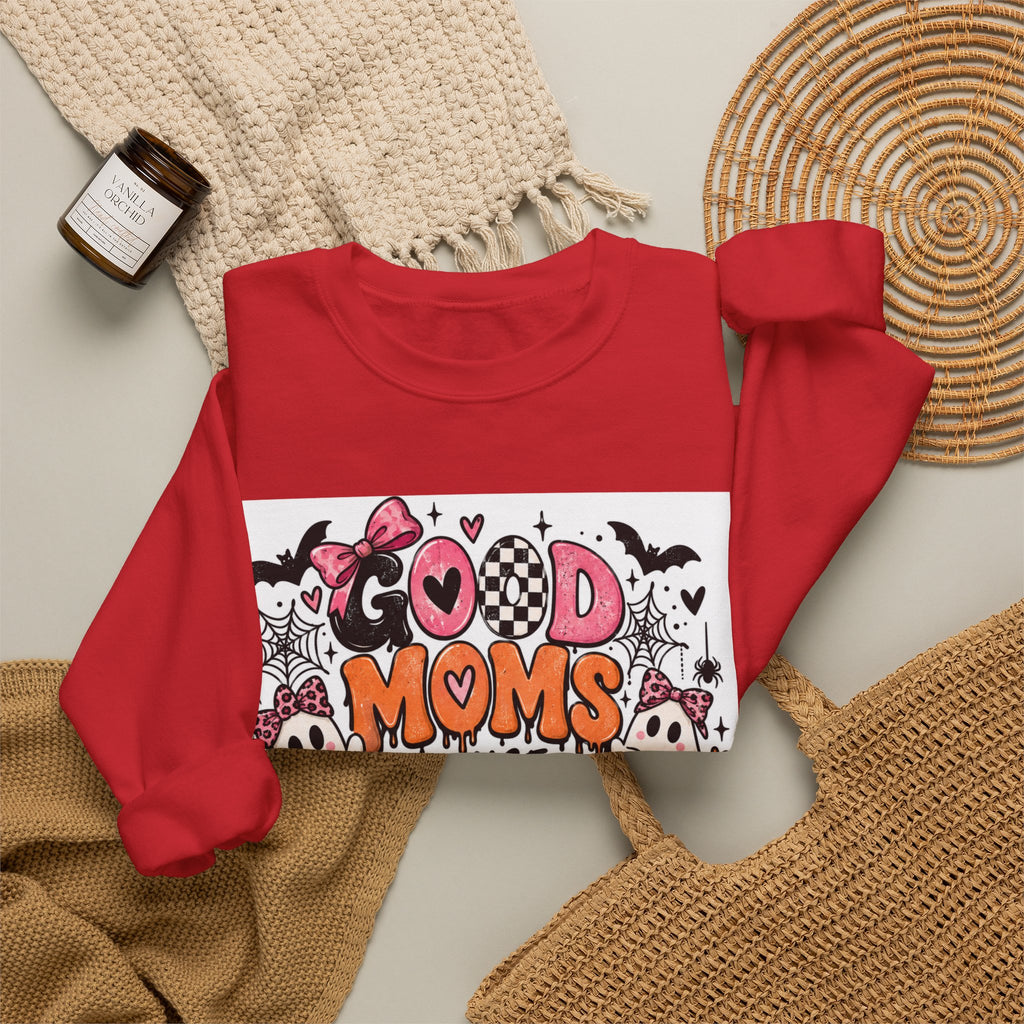Sweatshirt — Good Moms Raise Little Monsters Halloween Crewneck