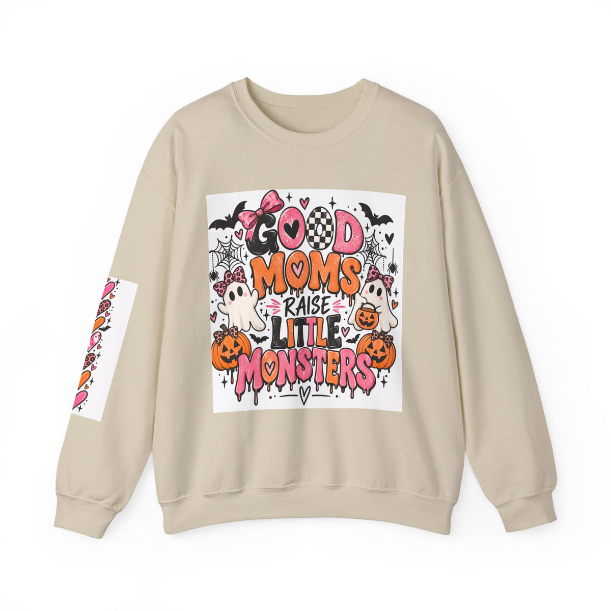 Sweatshirt — Good Moms Raise Little Monsters Halloween Crewneck
