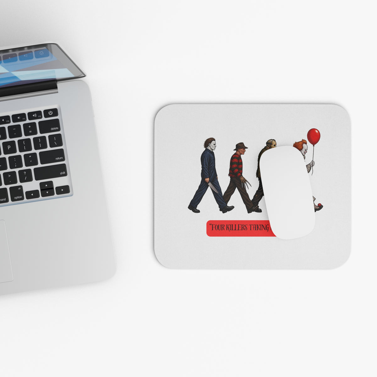 Horror Icons 'Four Killers Taking a Walk' Mouse Pad