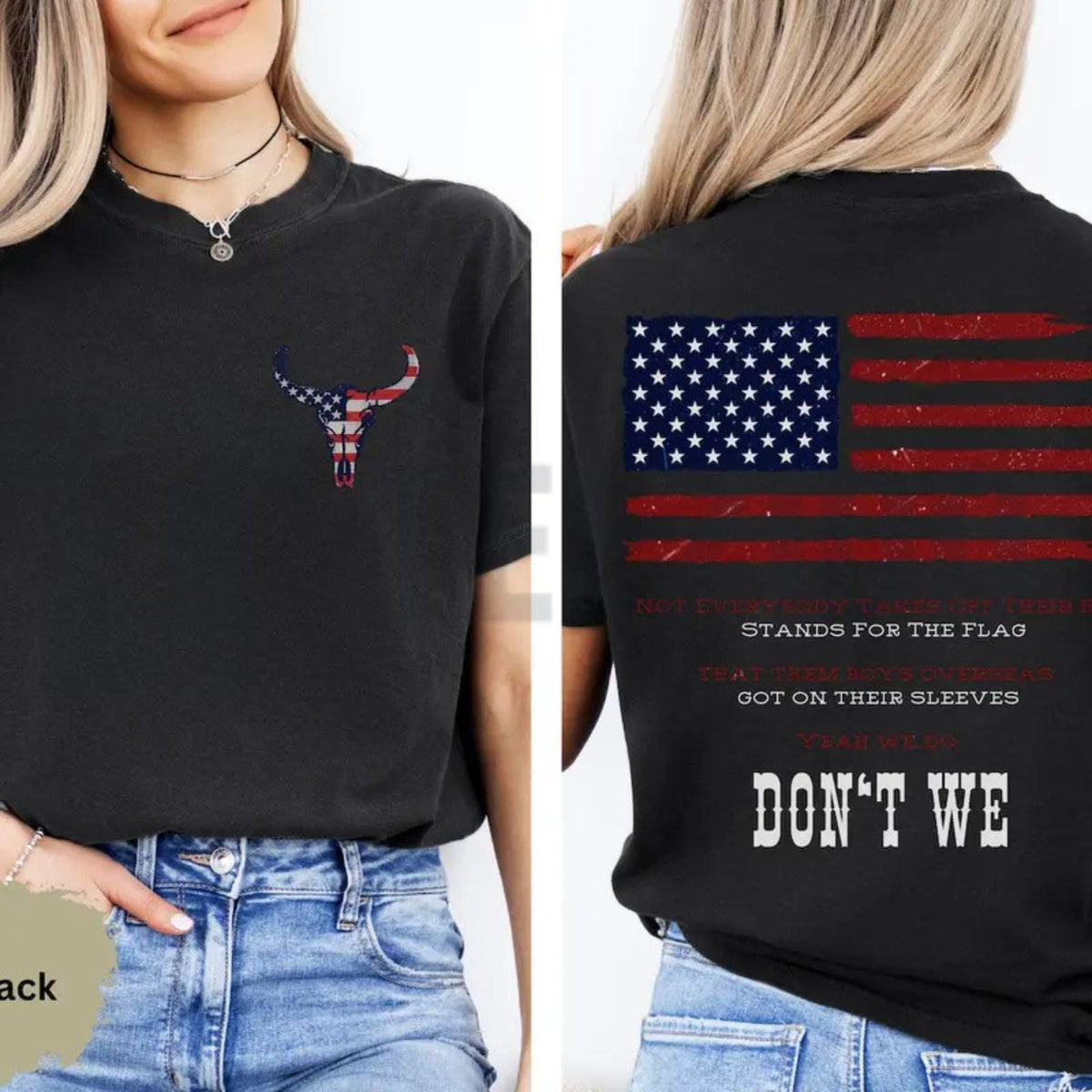 Morgan Vintage Dont We Still the Problem 2026 Tour American Flag T-Shirt