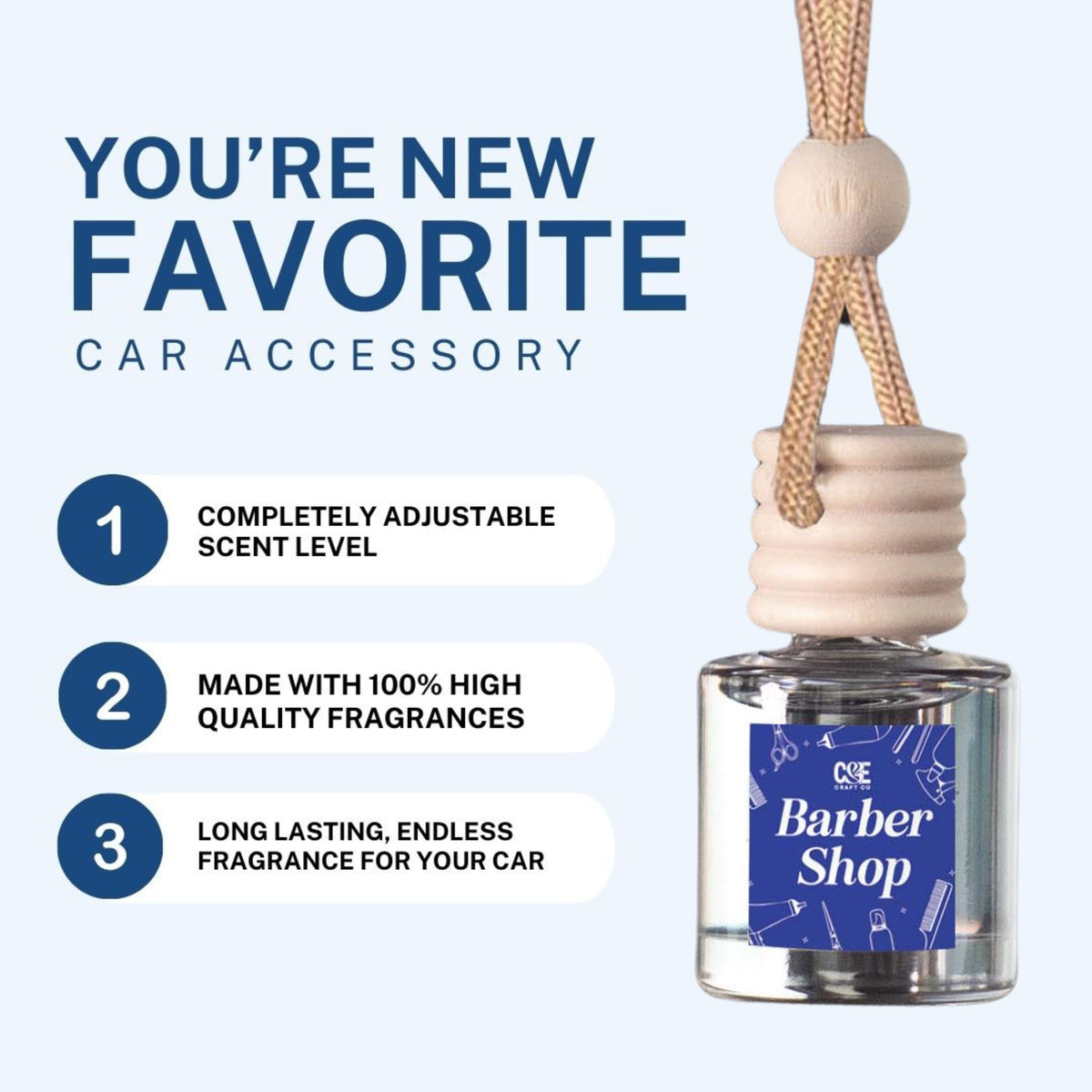 Bourbon Vanilla Hanging Car Diffuser