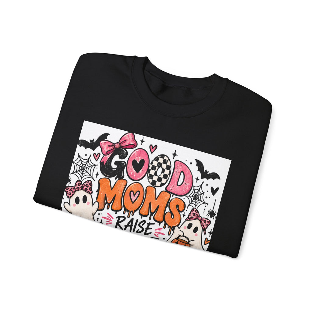 Halloween 'Good Moms Raise Little Monsters' Crewneck Sweatshirt