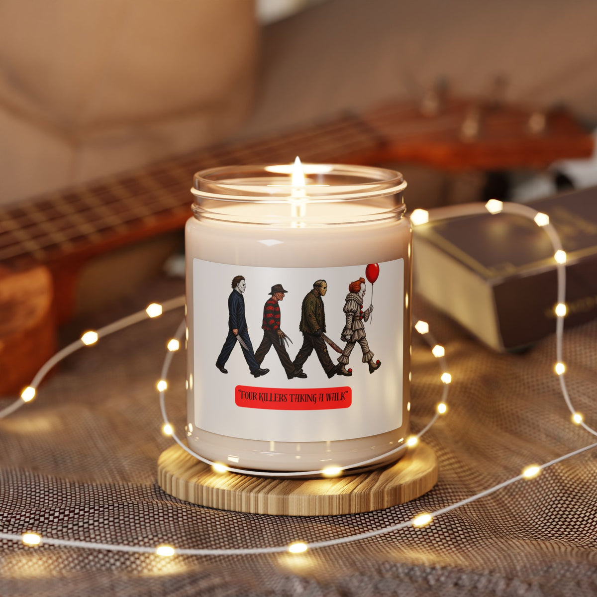 Horror Icons Soy Candle — “Your Killers Thinking of Murder” 9oz Scented Jar