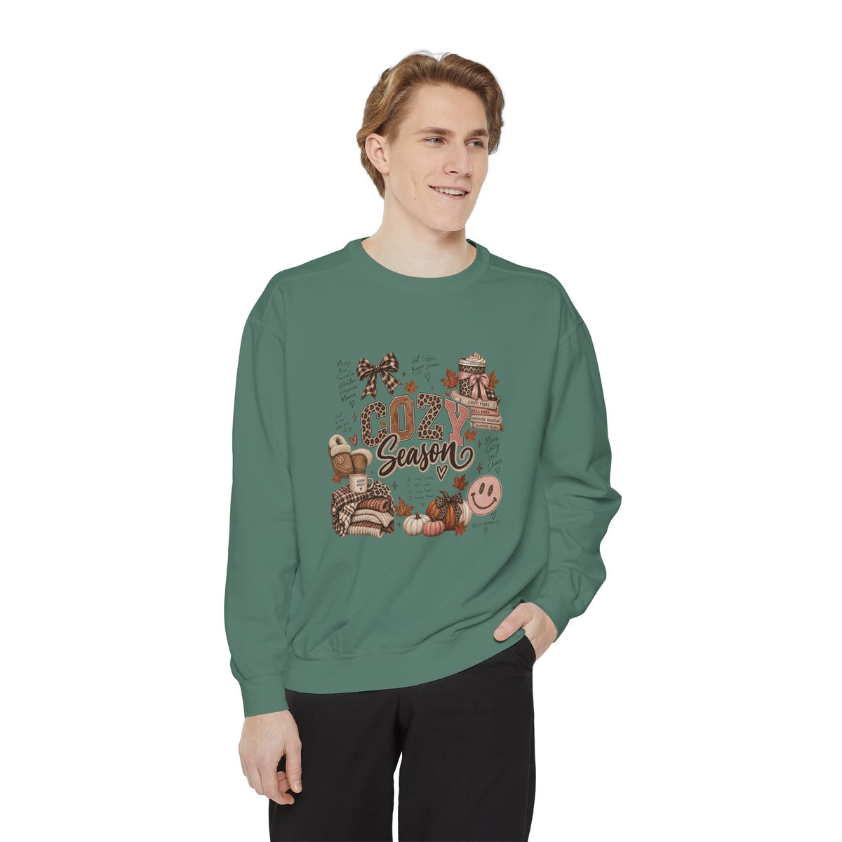 Cozy Season Sweatshirt — Autumn Comfort Graphic Sweatshirt ("Cozy Season")