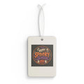 Car Air Freshener — "Happy Spooky Season" Halloween Scented Air Freshener (Pumpkin & Ghost Design)
