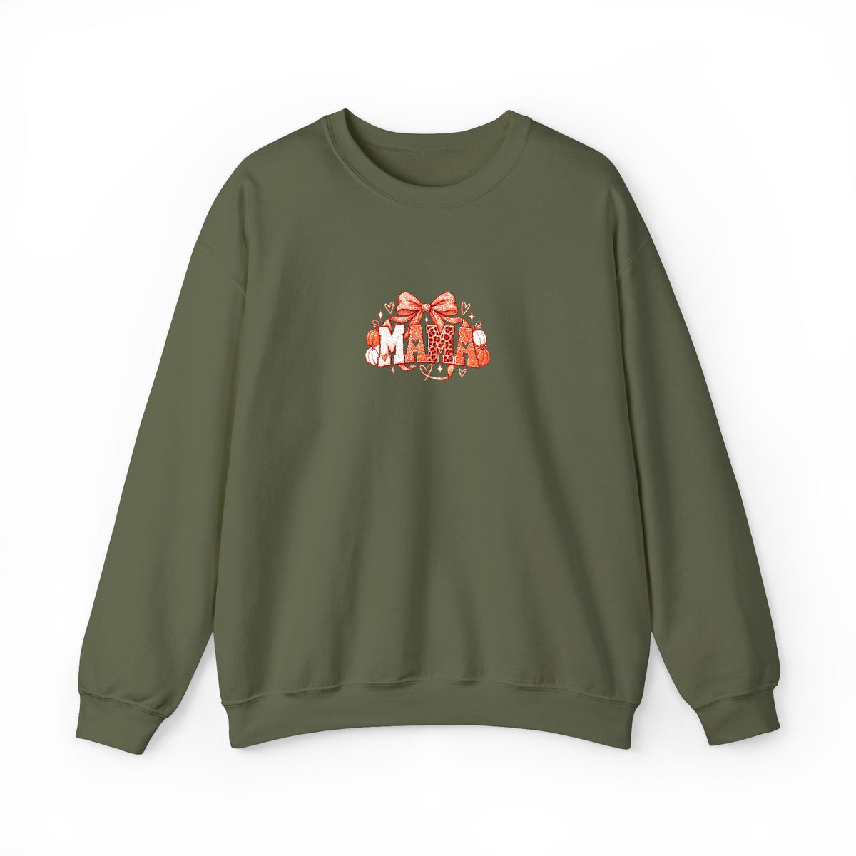 Cute Orange Kittens Crewneck Sweatshirt — Small Chest Cat Cluster Design