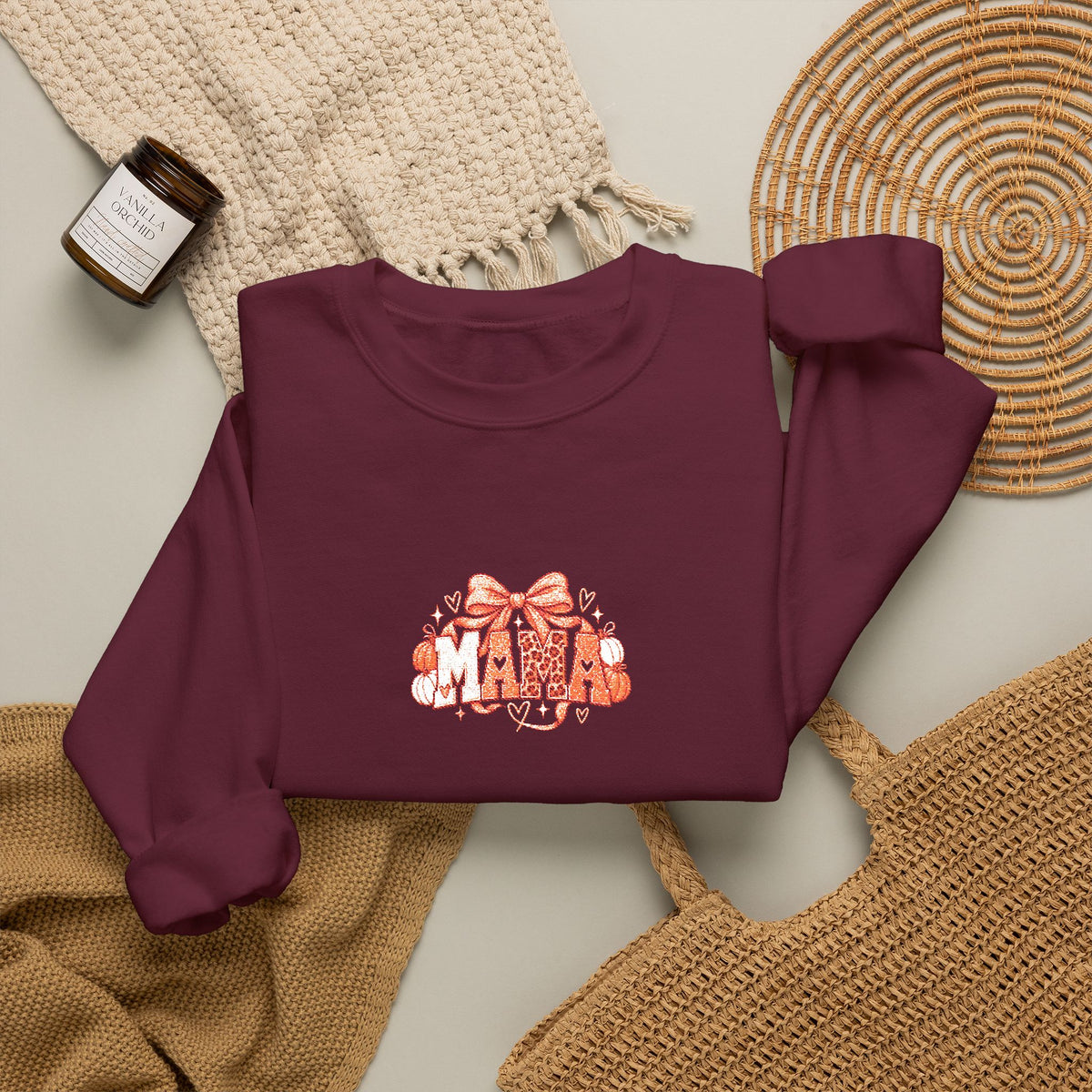 Cute Orange Kittens Crewneck Sweatshirt — Small Chest Cat Cluster Design