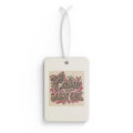 Car Air Freshener — Cute Classy Girl Pink Floral Scented Hanging Decor