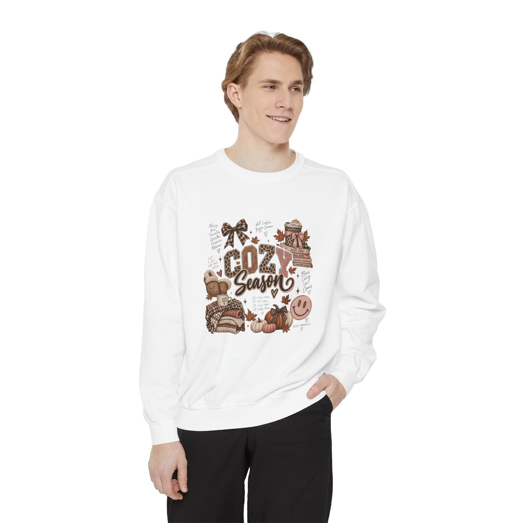 Cozy Season Sweatshirt — Autumn Comfort Graphic Sweatshirt ("Cozy Season")