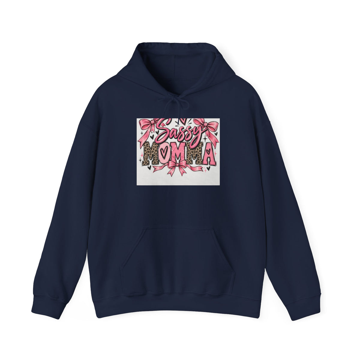 Sassy Mama Hoodie – Pink Floral Leopard "Sassy Moma" Graphic Pullover