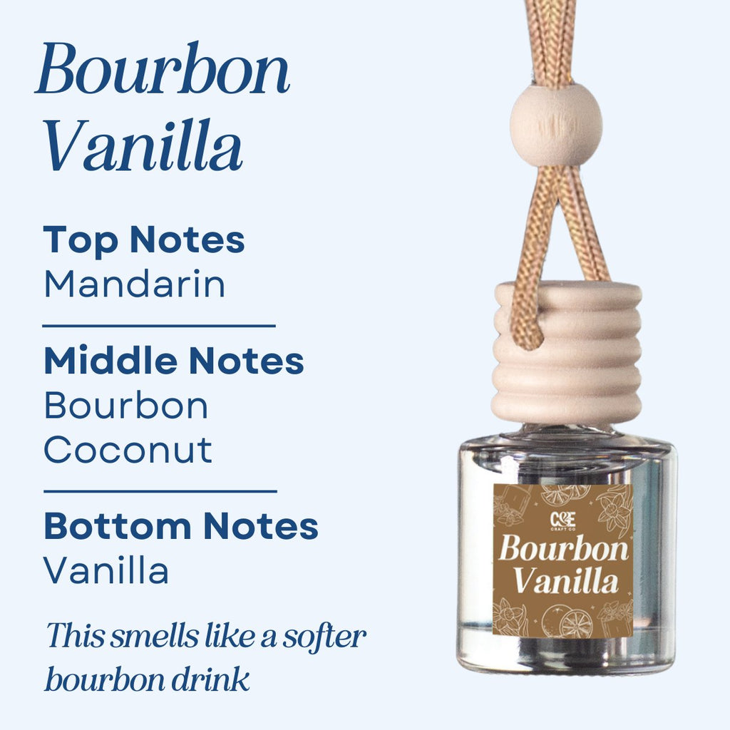 Bourbon Vanilla Hanging Car Diffuser