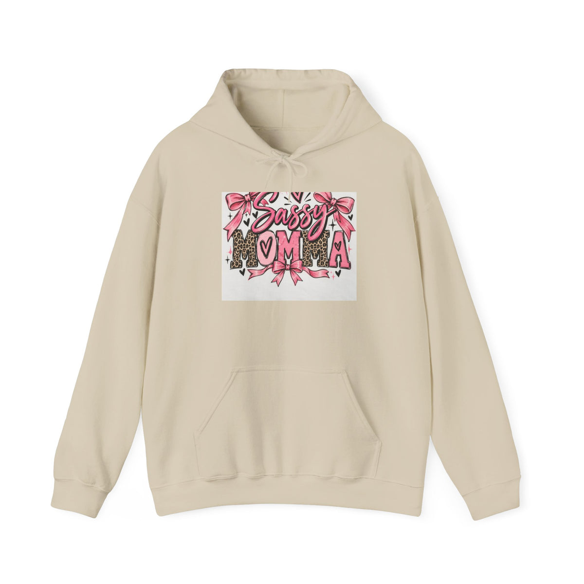 Sassy Mama Hoodie – Pink Floral Leopard "Sassy Moma" Graphic Pullover